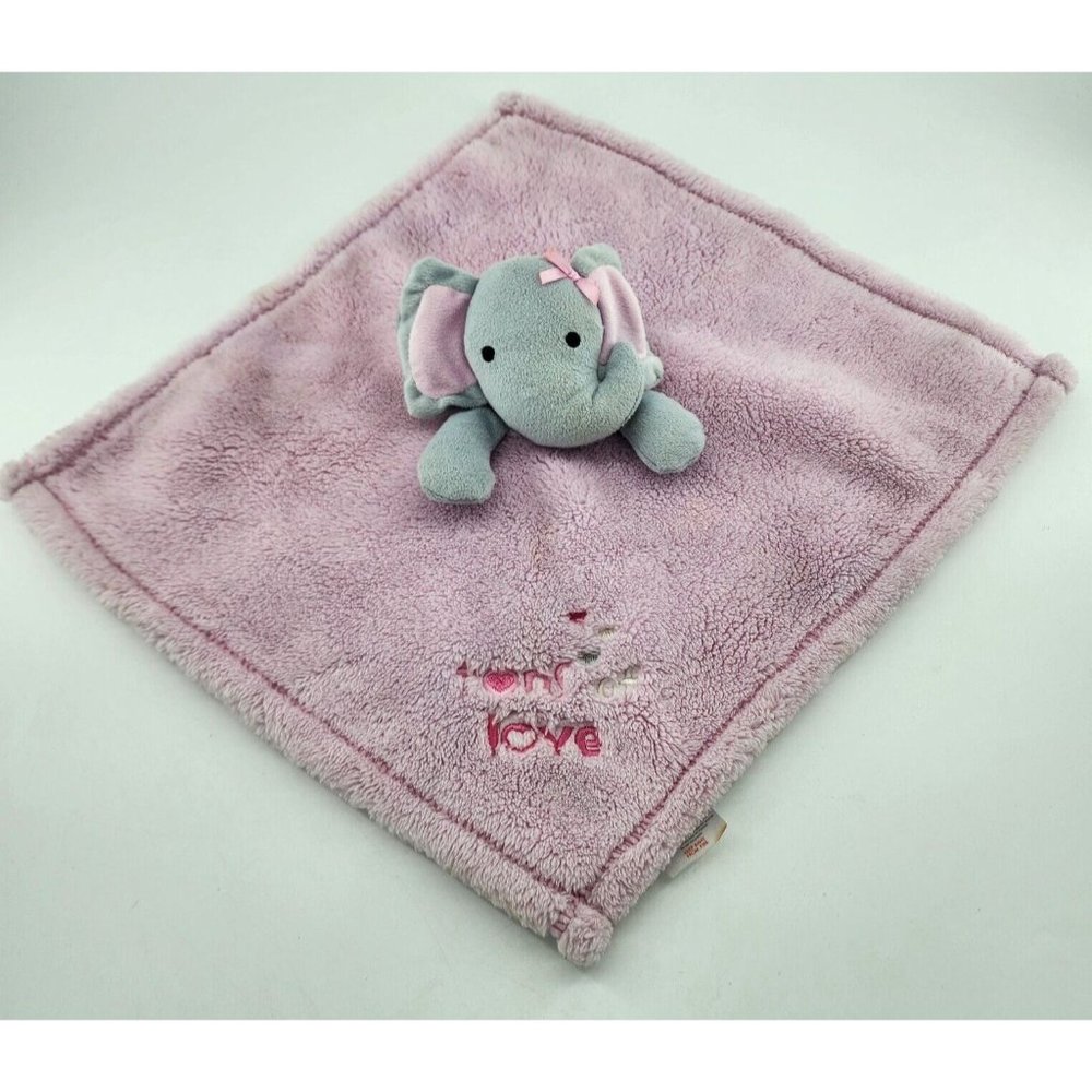 Baby Gear‎ Lovey Pink Security Blanket Elephant Ears Hearts Tons of Love
